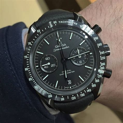 all black omega speedmaster|Omega Speedmaster black watch.